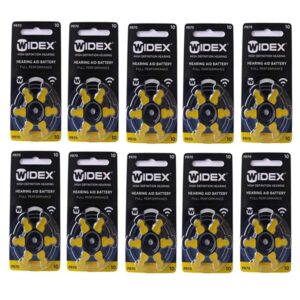 Widex hearing aid battery Size 10 (Pack of 10 Strip)