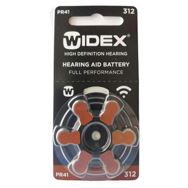 Widex hearing aid battery Size 312 (Pack of 1 Strip)