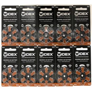 Widex hearing aid battery Size 312 (Pack of 10 Strip)