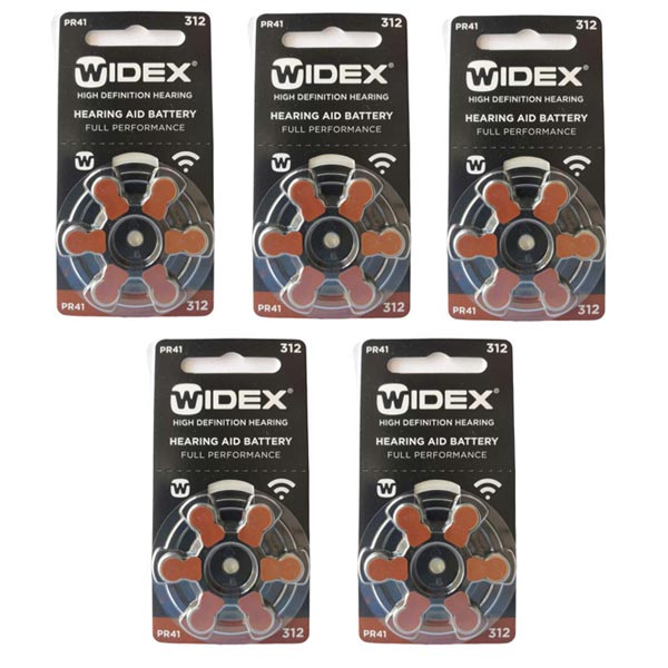 Widex hearing aid battery Size 312 (Pack of 5 Strip)